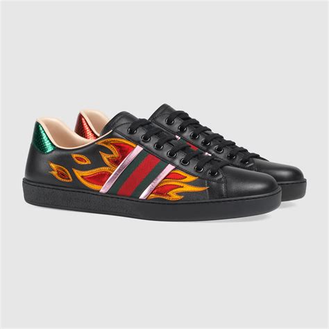 gucci ace low-top flames cheap|gucci ace flames.